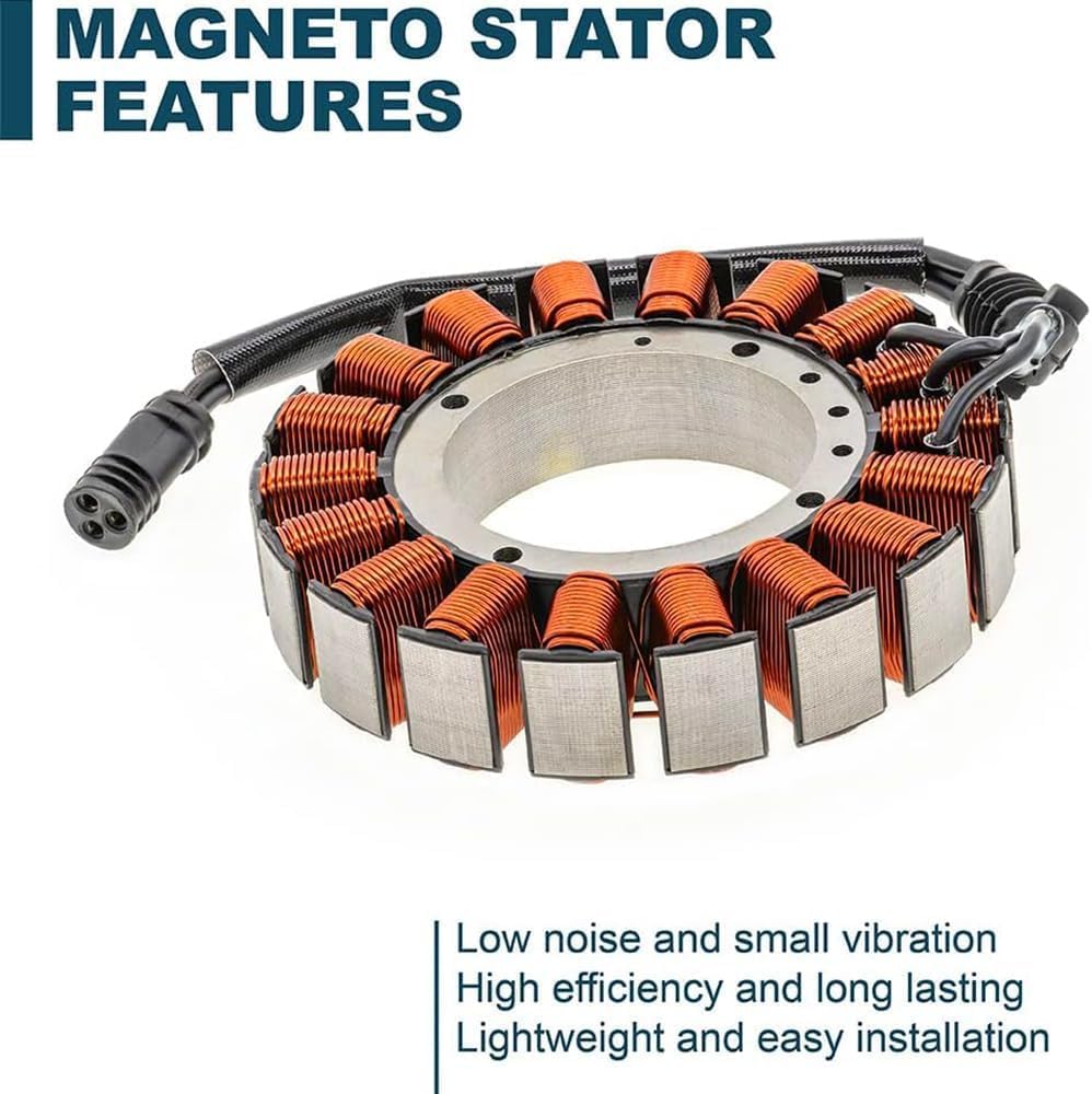 Replace 29987-06 YINNCKE Magneto Ignition Stator Fits for Harley Davidson CVO Road King Street Glide Touring Glide 2006-2014 2998706 29987-06A 2998706A 29987-06B 2998706B 29987-06D 2998706D