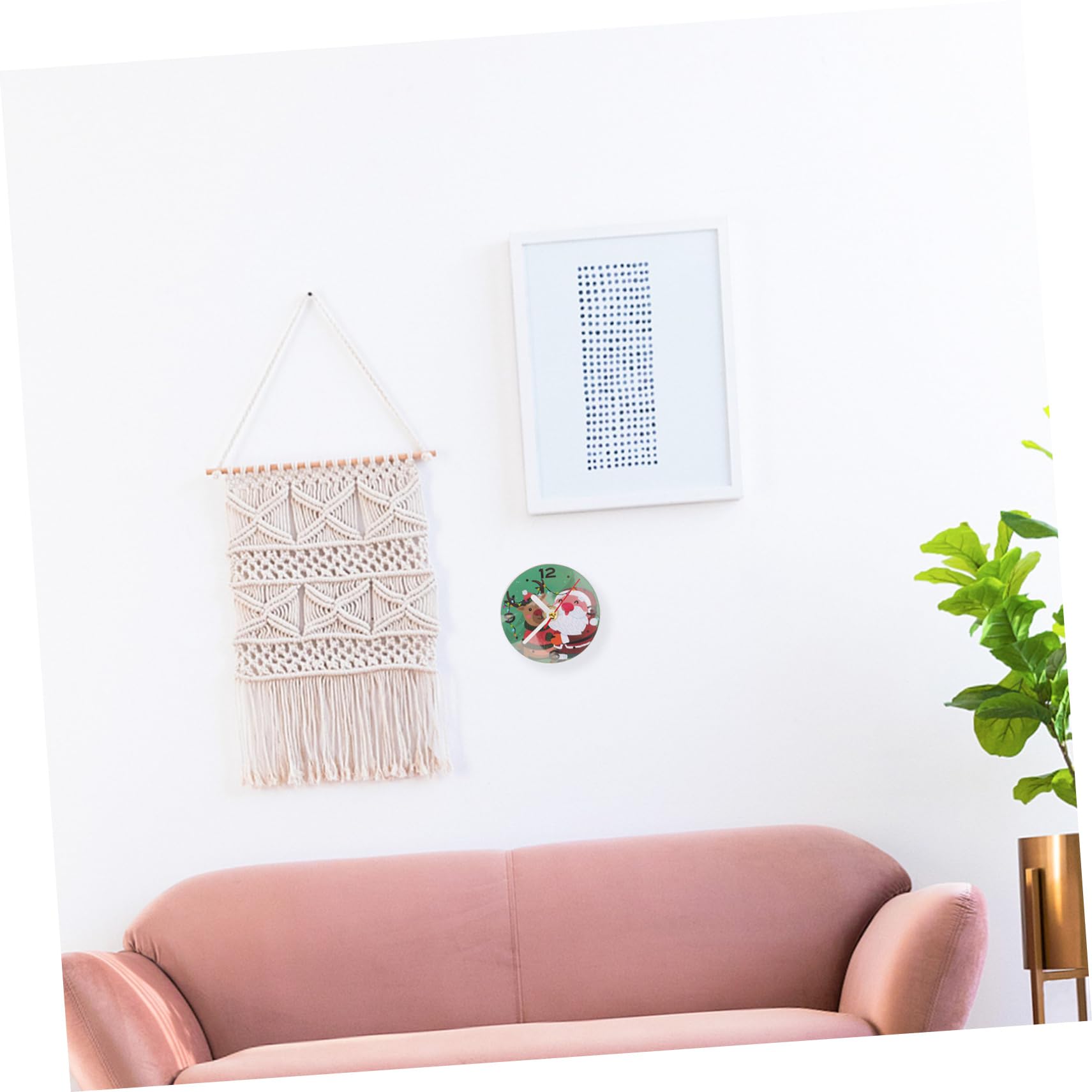 Homoyoyo 5piezas Reloj De Pared Magnético Silencioso De Navidad Decorativo y Práctico para Dormitorio Cocina y Oficina Diseño Creativo como para Nuevos Hogares
