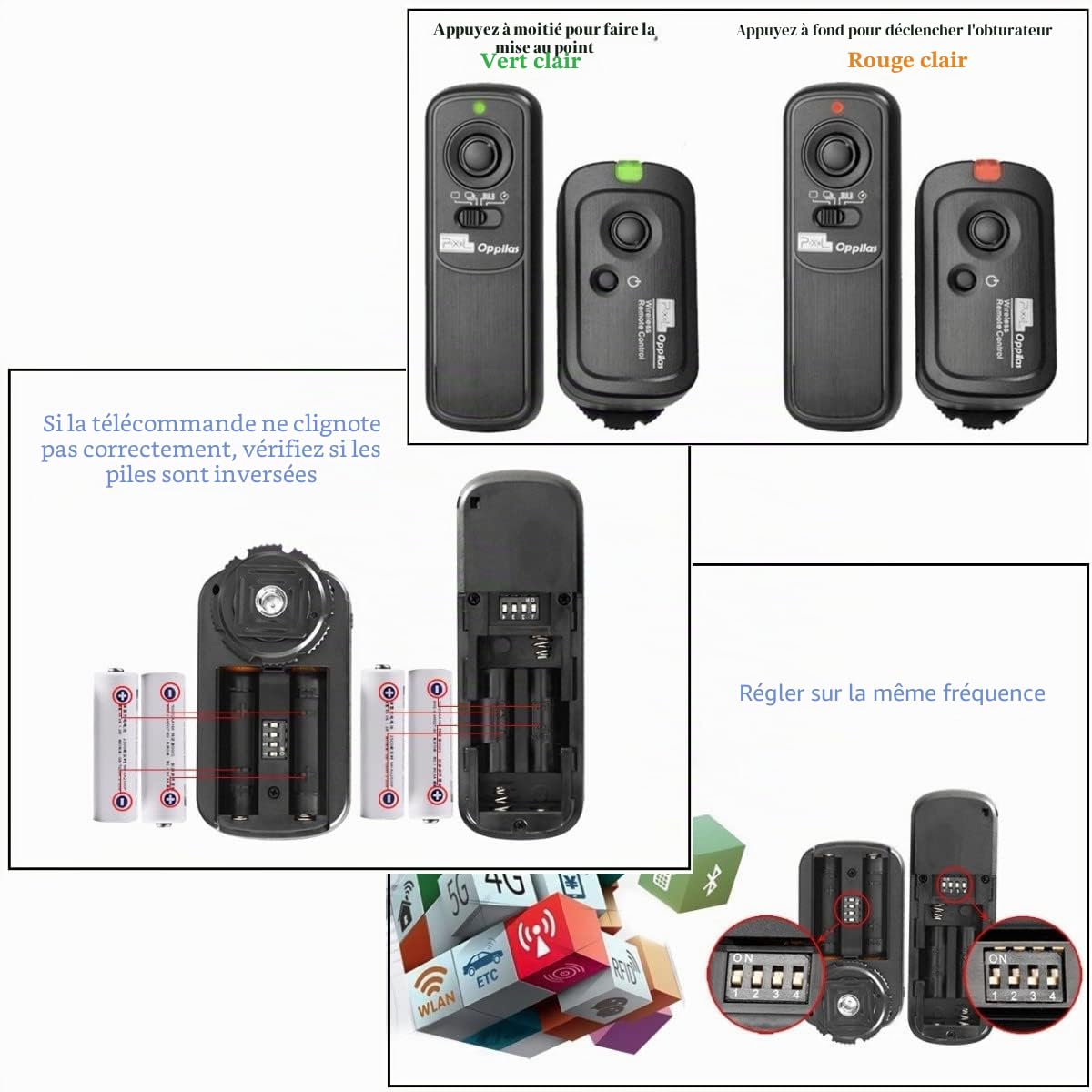 Pixel Déclencheur à Distance DC2 Télécommande sans Fil 328ft pour Nikon MC-DC2 Z5 Z6 Z6 II Z7 Z7 II D750 D780 D7500 D7200 D7000 D5600 D5500 D5300 D3300 D610 D600 D90 COOLPIX P7700 P7800 P950 P1000