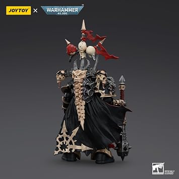 JOYTOY 1/18 Action Figures - Warhammer 40,000 Chaos Space Marines Black Legion Chosen Champion with Bolter and Power Maul - 5,Classic Character,Collectible,Age 15 and Above