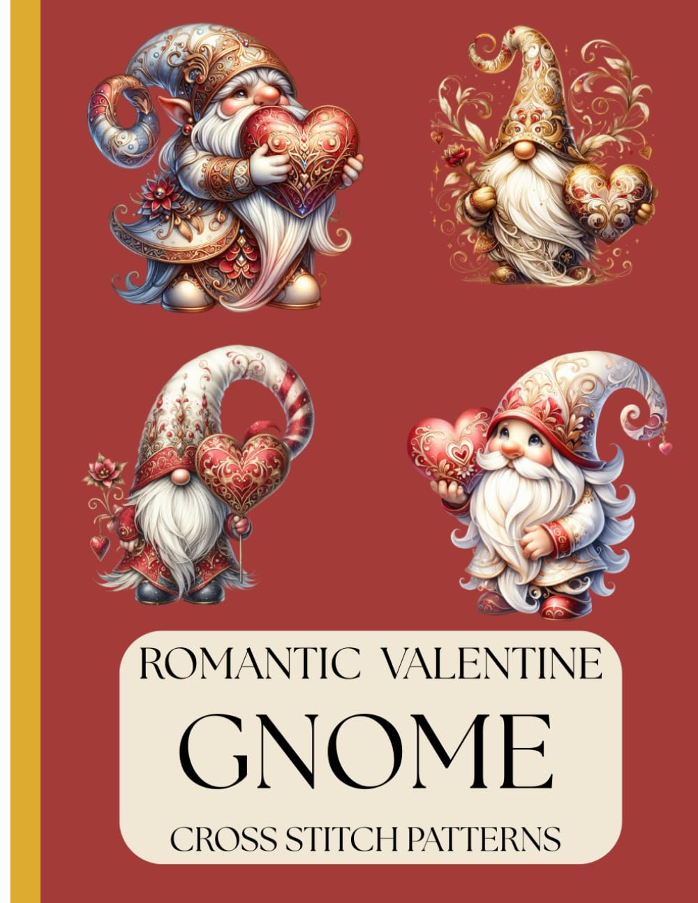 ROMANTIC VALENTINE GNOME CROSS STITCH PATTERNS