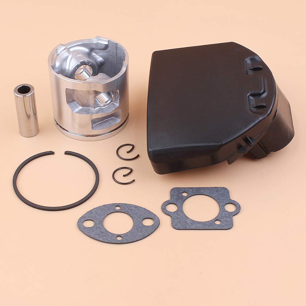 Beixi Temps 47MM Piston Filtre à air Joint Kit Compatible avec Husqvarna 455, 455E, 455 Rancher Scies à gaz Chainsaw Remplacement 537293002, 537255702