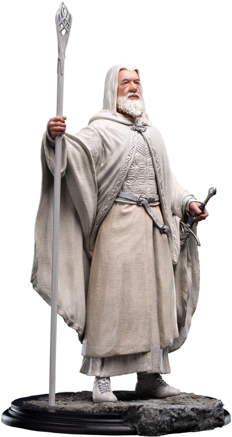Weta Workshop - Il Signore degli Anelli Trilogia - Serie Classica - Gandalf La Statua Polystone Bianca