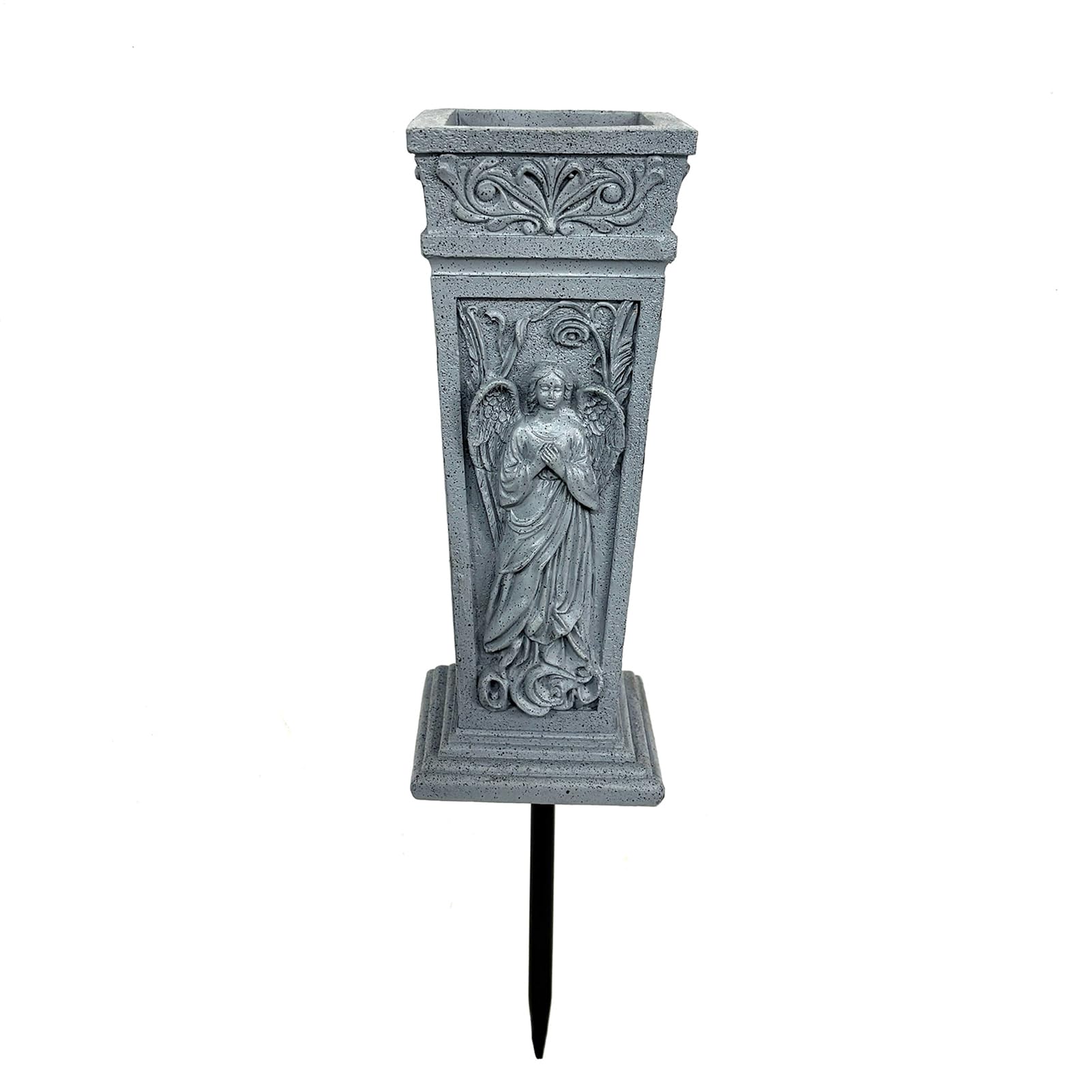 Jarrón de cementerio con escultura de ángel ideal para decorar tumbas en el Día de Todos los Santos