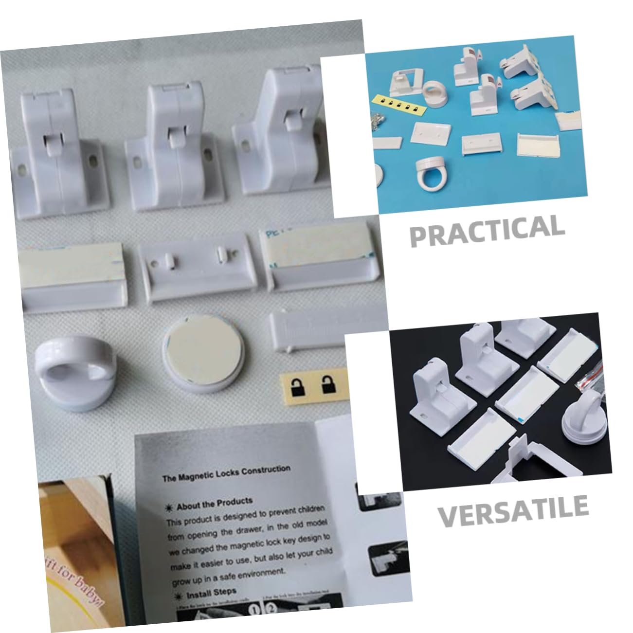 UPKOCH 3sätze Magnetische Kindersicherung Für Schrank Und Unsichtbare Sicherheitslösung Für Möbel Einfache Installation Langlebig Und Zuverlässig Für Eltern Zur Kindersicherung