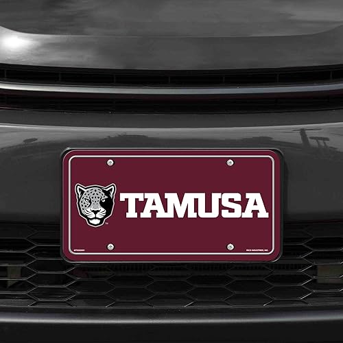 Miniatura 25 de NCAA etiqueta de metal para auto, negro