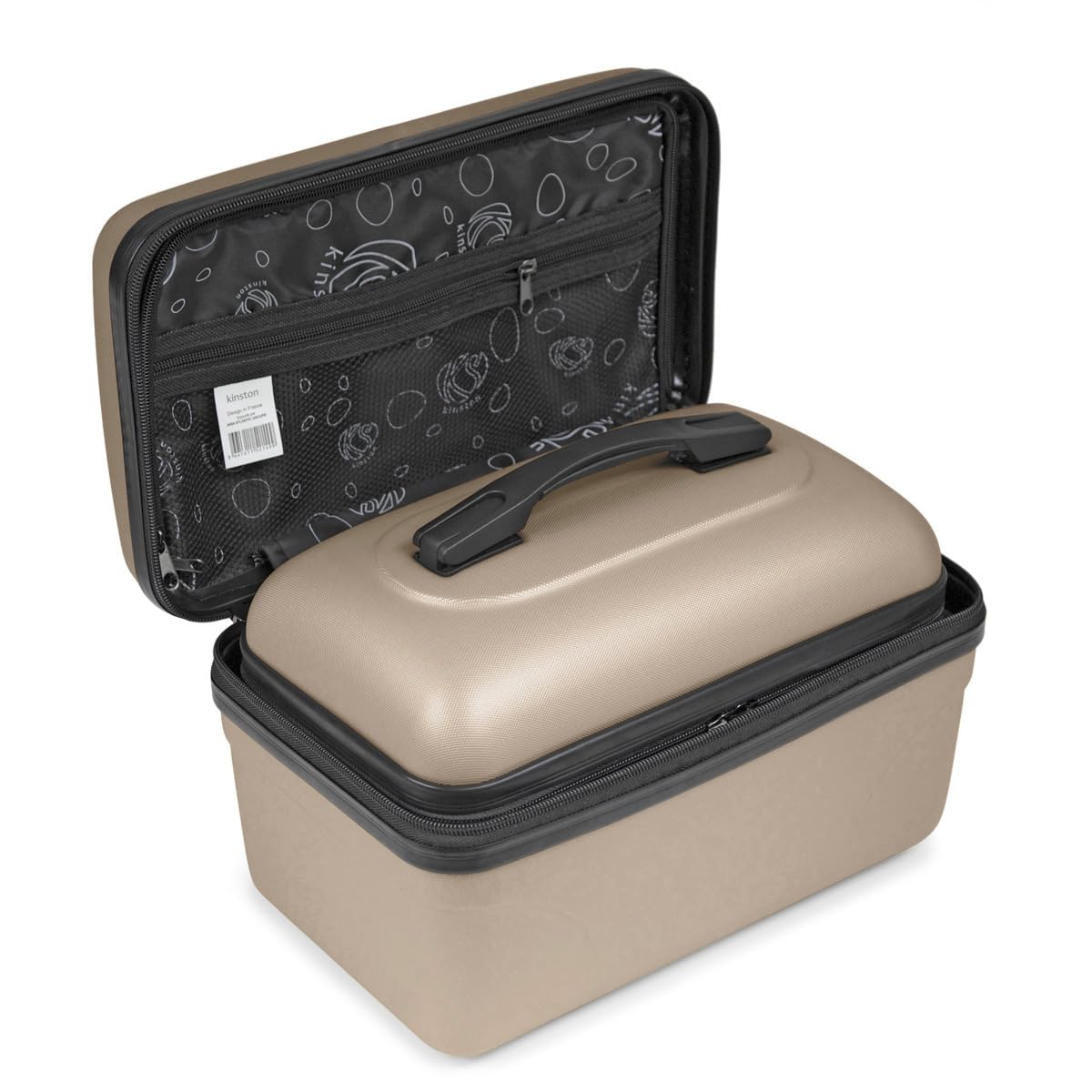 KINSTON Set de 2 Grands Vanity – Vanity Case Rigide - Trousse de Toilette Cosmétiques, Rigide avec Poignée, Organisateur de Voyage - Grande capacité