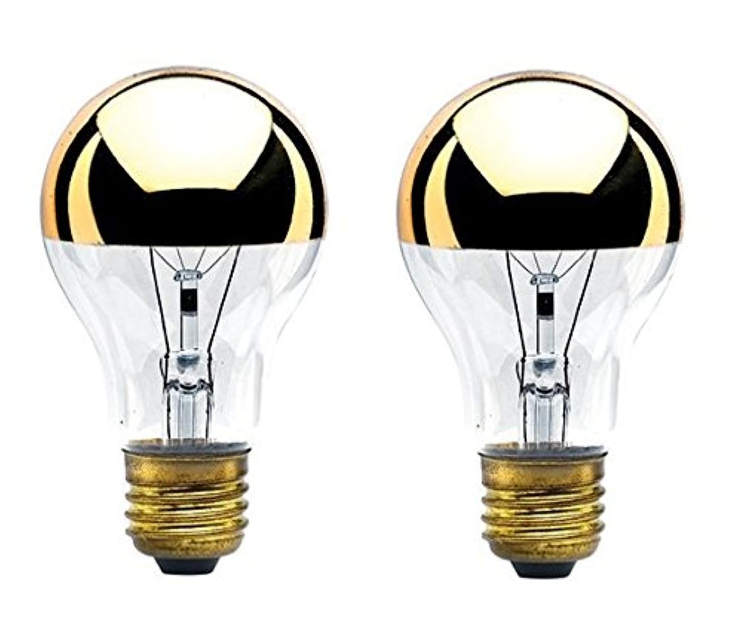 Amazon.com: Bulbrite 60A19HG 60-Watt A19 Bulb, Half Gold, Medium