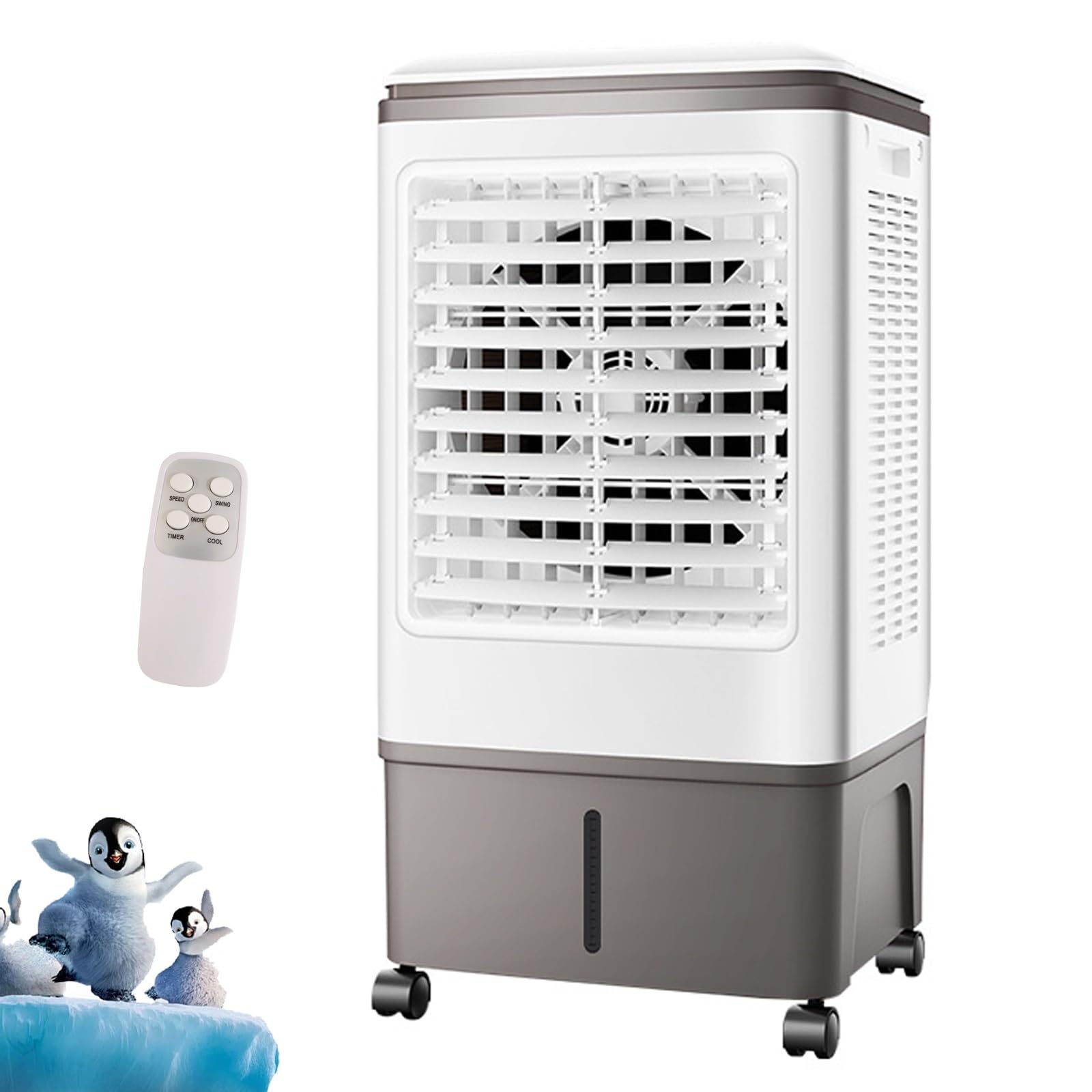 JKJZSALJ Portable Air Cooler,3-In-1 Evaporative Cooling With Ice,3 Speeds For Home And Office Use,C
