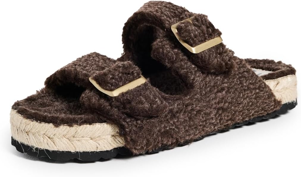 Manebi Women's Nordic Faux Fur Sandals