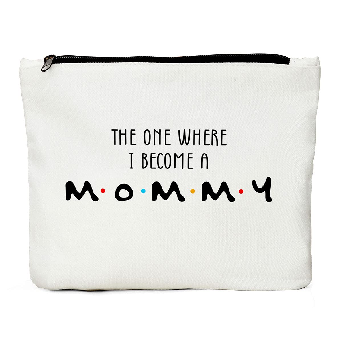 JIUWEIHU Pregnancy Gifts for First Time Moms, Pregnancy Announcement, New Mom Gifts for Women, Gift Idea for First Time Mom, Mommy, Baby Shower Gifts, Mom to Be Makeup Bag-Become a Mommy