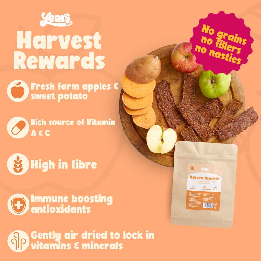 YEARS 2-in-1 Sweet Potato & Apple Vegan Dog Treats, 75 g (Pack of 1) - Image 3