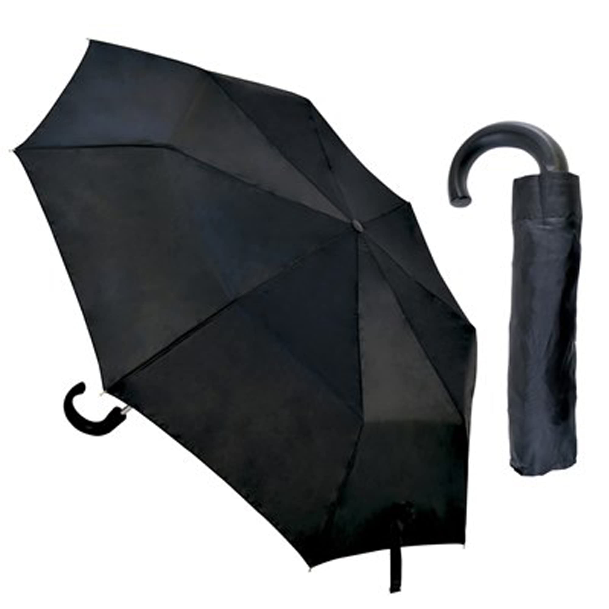 KAV 21" Men's Manual Supermini Umbrella - Compact, Stylish, Automatic Folding Lightweight Portable Umbrella for Rain and Sun Protection
