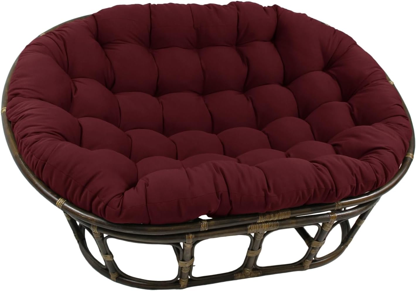 International Caravan Bali Rattan Double Papasan Chair with