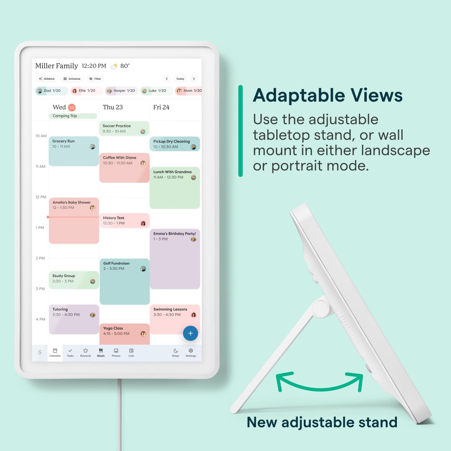 Skylight Calendar 2 - 15-inch Full HD Touchscreen Digital Calendar Featured on Wirecutter - Wall Planner & Interactive Chore Chart Smart Family Organizer 16GB Storage Wi-Fi Wall Mount Include product thumbnail 7