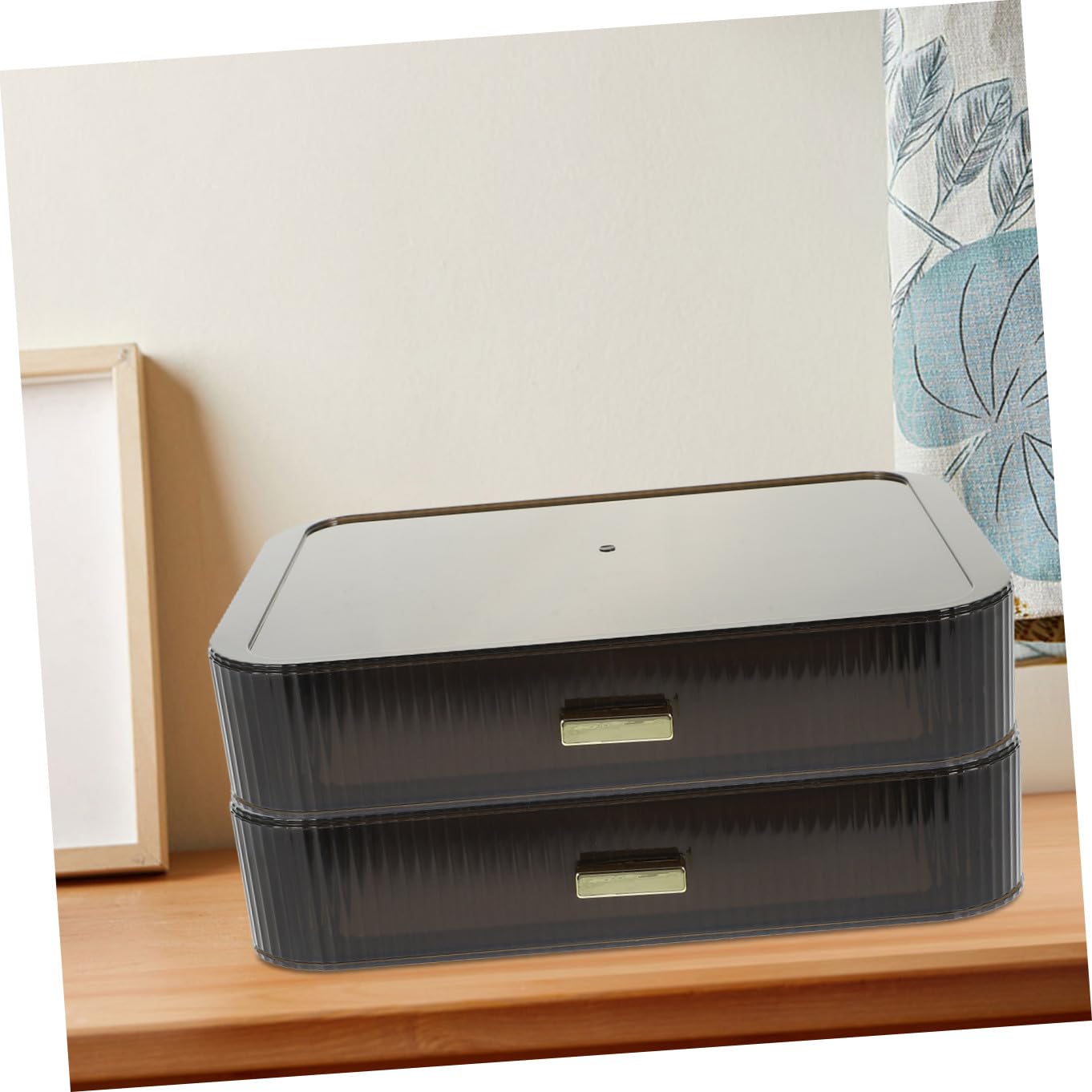 minkissy Scatola Portaoggetti Cassetto Per Cosmetici e Articoli Vari Organizzatore Per Trucco Design Semplice Ed Elegante
