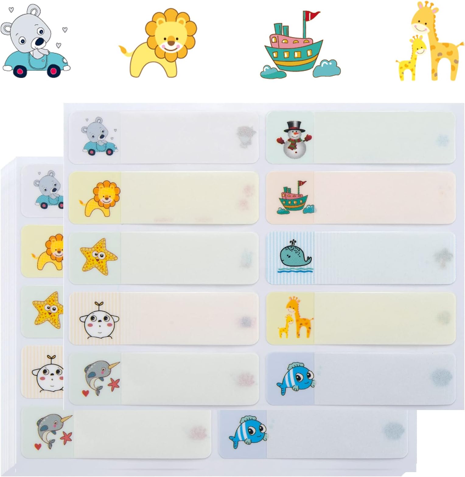 200 Kids Name Tag School Suplies Labels