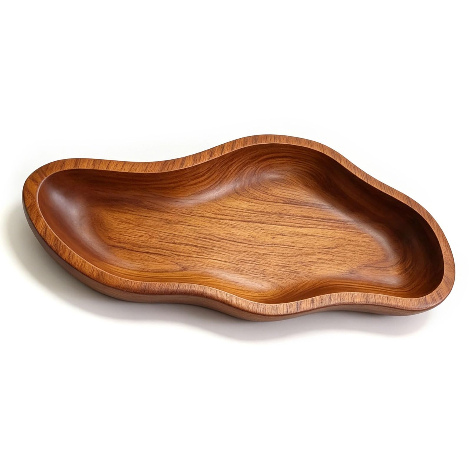 Buxuaaaa Decorative Wooden Bowl Natural Wooden Serving and Fruit Bowl Rustics Hand Carved Candy Keys Bowls for Home Decors Decorative Bowls for Home Decor