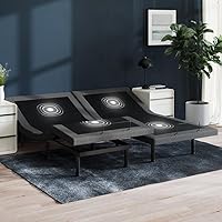 Vista 8 de Nectar Base ajustable Premier, individual XL, inclinación de cabeza y pie, control remoto inalámbrico con memoria, 3 ajustes de masaje, 4 puertos