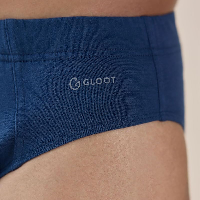 Image of GLOOT Men's Cotton Solid Briefs