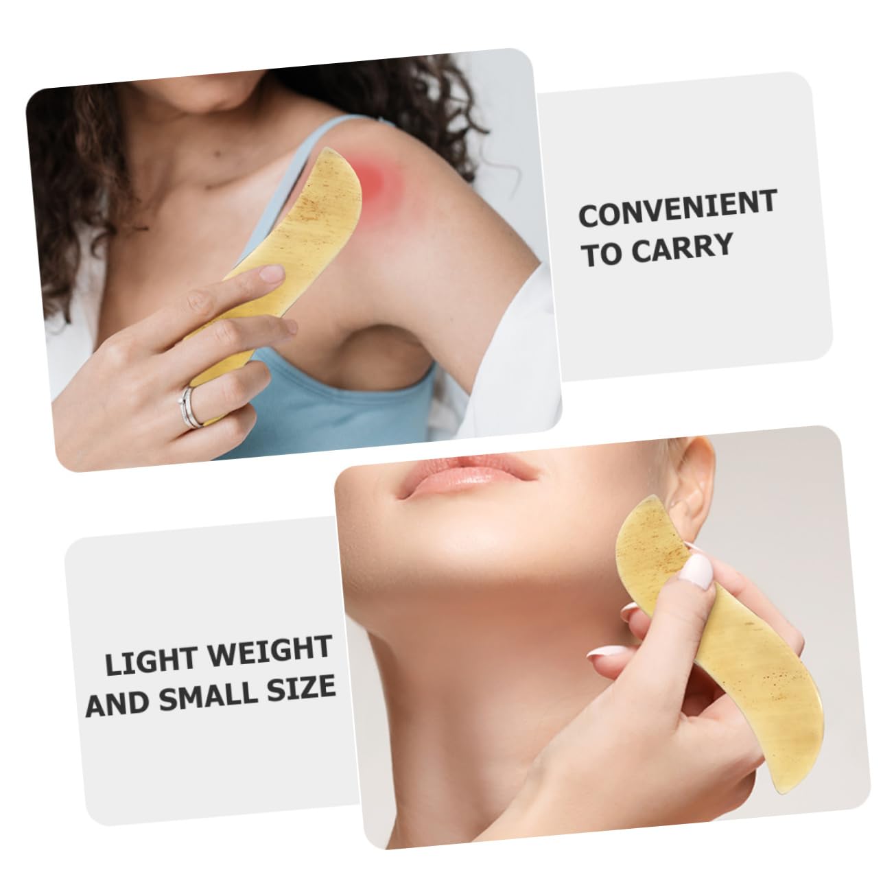 CALLARON 3 Set Piastra Guasha Per Corpo E Strumento Pratico Rilassamento Muscolare Uso E Personale 3 Pezzi * 3