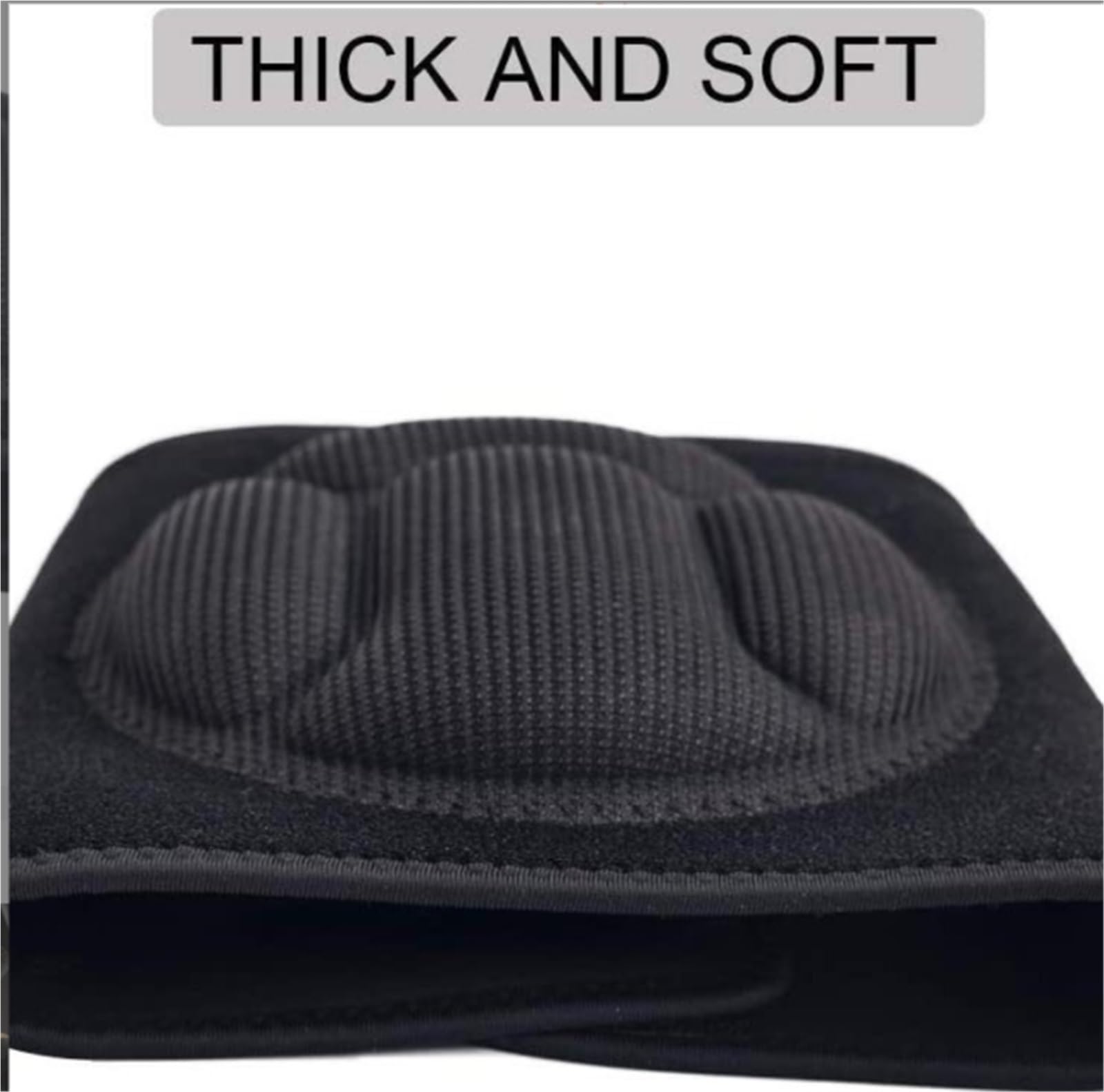 Riutilizzabile Ginocchiera Ginocchiera Protettiva da Giardino Anti-collisione Antiscivolo Unisex Stabilizzante Supporto Ginocchio(Black,Large)