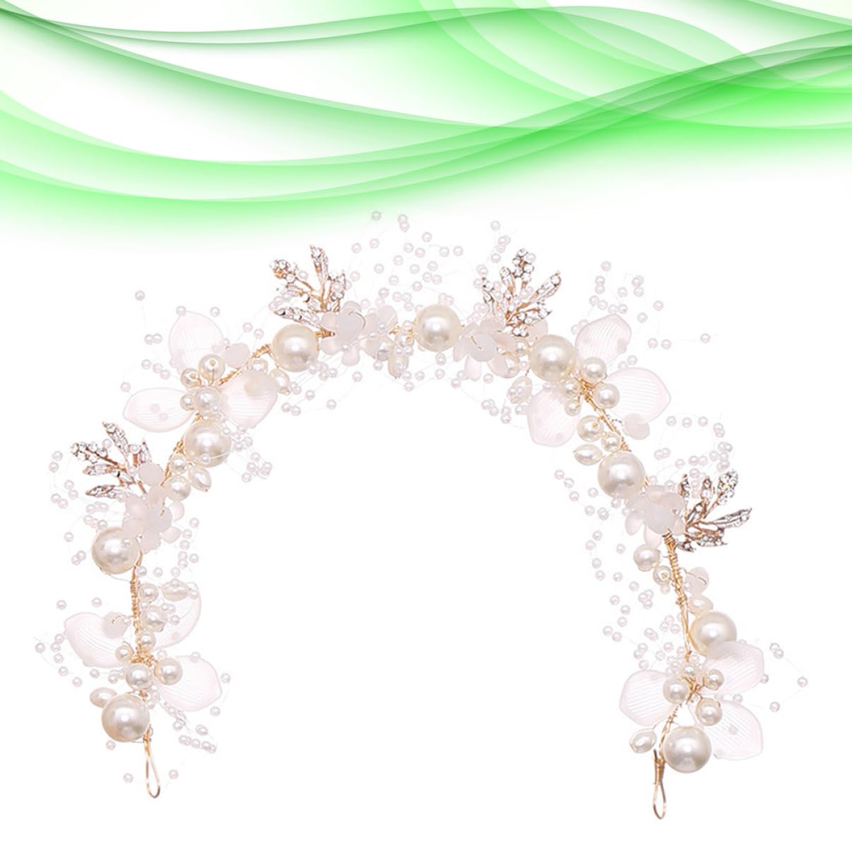 3 Piezas Banda De Pelo Nupcial Elegante Diadema De Tocado De Novia Cuentas De Diamantes De Imitación Para El Cabello Abalorios Mostacillas Niño Boda Cristal