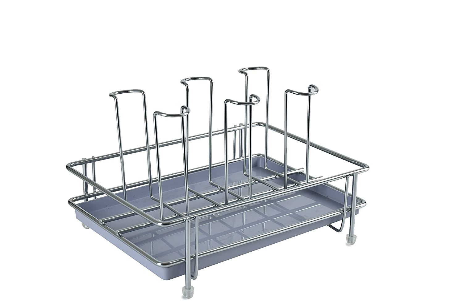 LIFE TIME Glass Holder for Stainless Steel Glass Stand for Kitchen Dining Table Glass Holder (6 Glasses Stand)