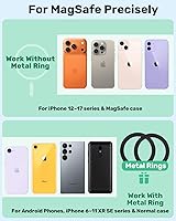 Vista 7 de Soporte magnético para carrito de golf, compatible con MagSafe iPhone 16 Pro Max Plus 15 14 13 12 Mini, para aplicaciones de GPS y golf, compatible