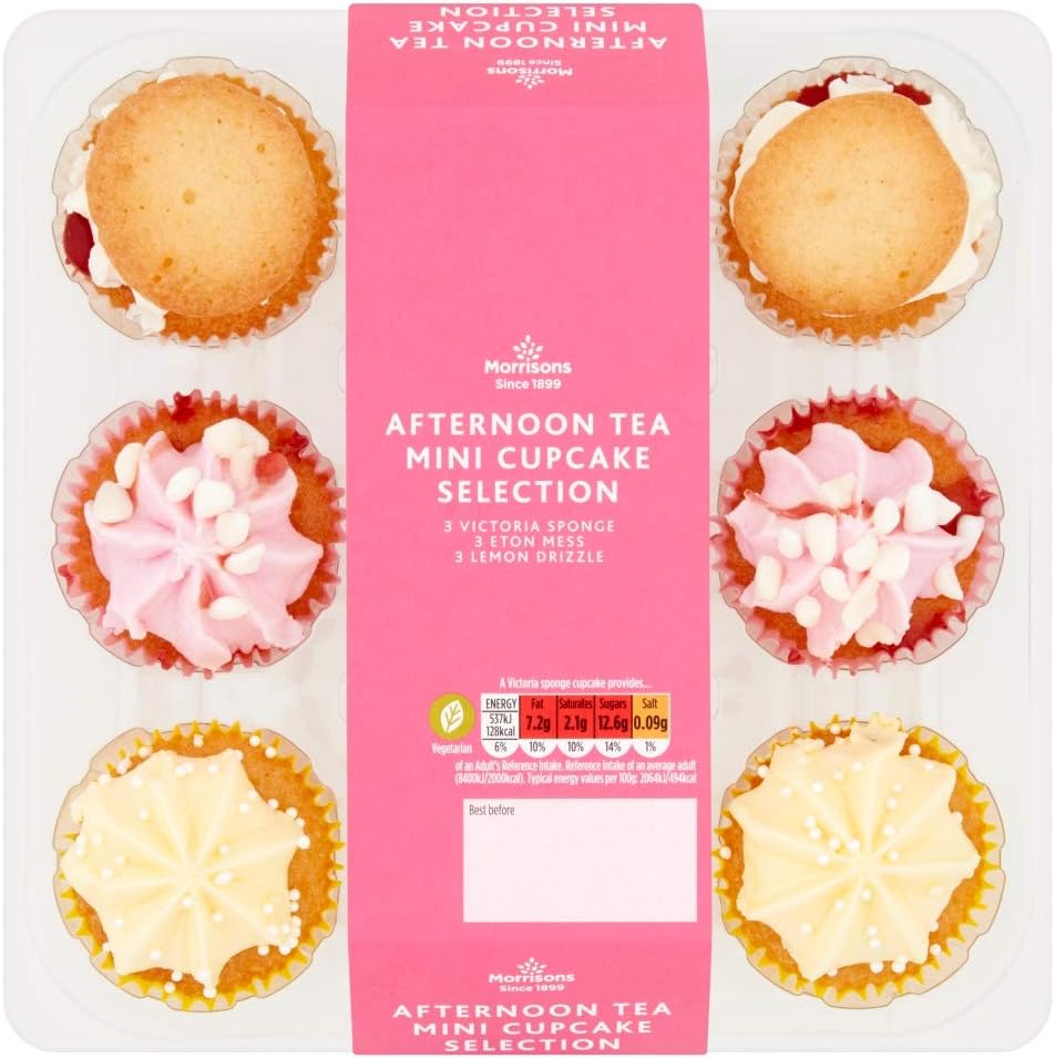 Morrisons Afternoon Tea Mini Cupcake Selection Amazon.co.uk Grocery