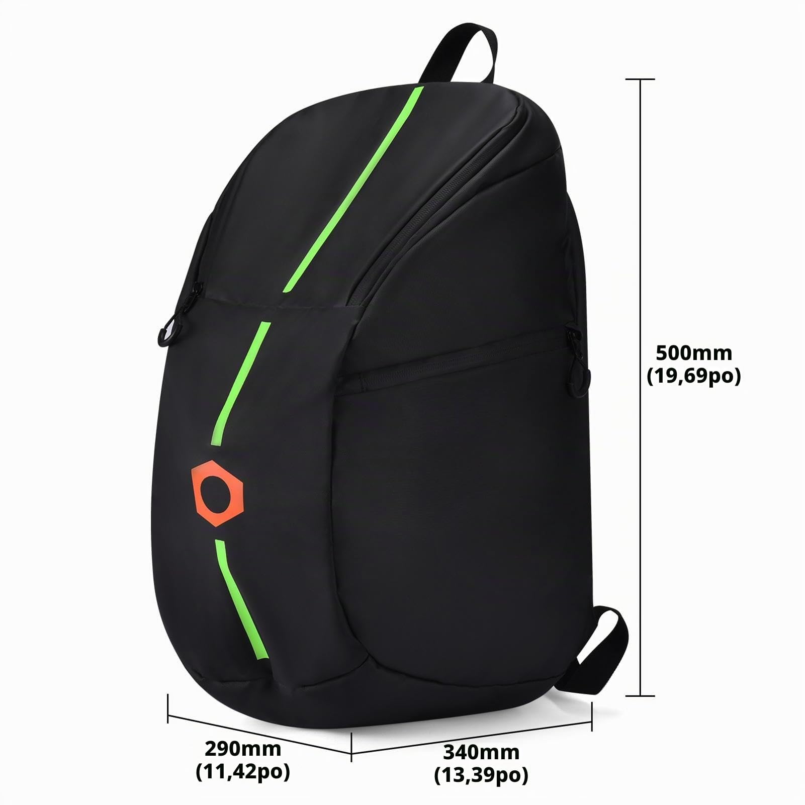 Sac à dos de moto imperméable – Sac à dos multifonctionnel pour casques de cyclisme, sac à dos imperméable de grande capacité, sac de rangement étanche pour casques, sac à dos de randonnée, Attribut