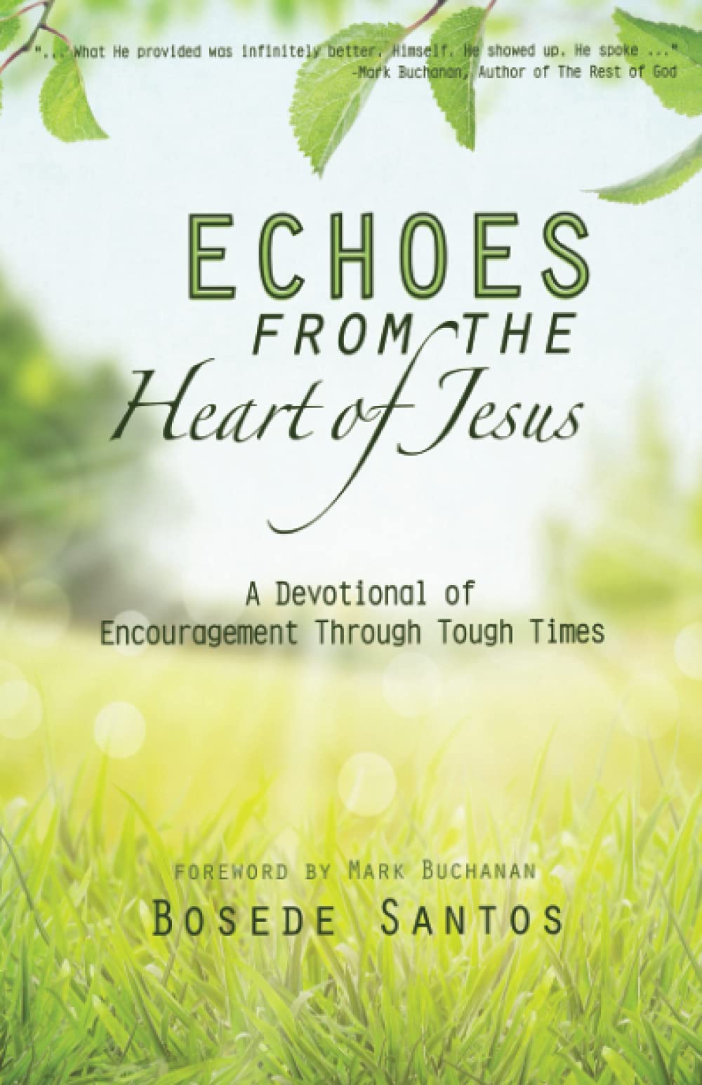 Echoes From The Heart of Jesus: A Devotional of Encouragement Through Tough Times