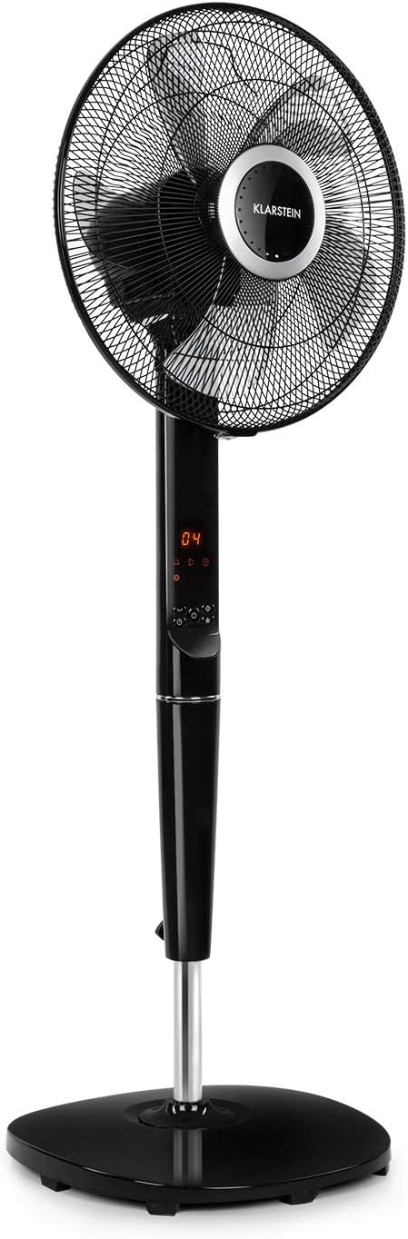 Klarstein Ventilador de pie, corriente silenciosa, Negro