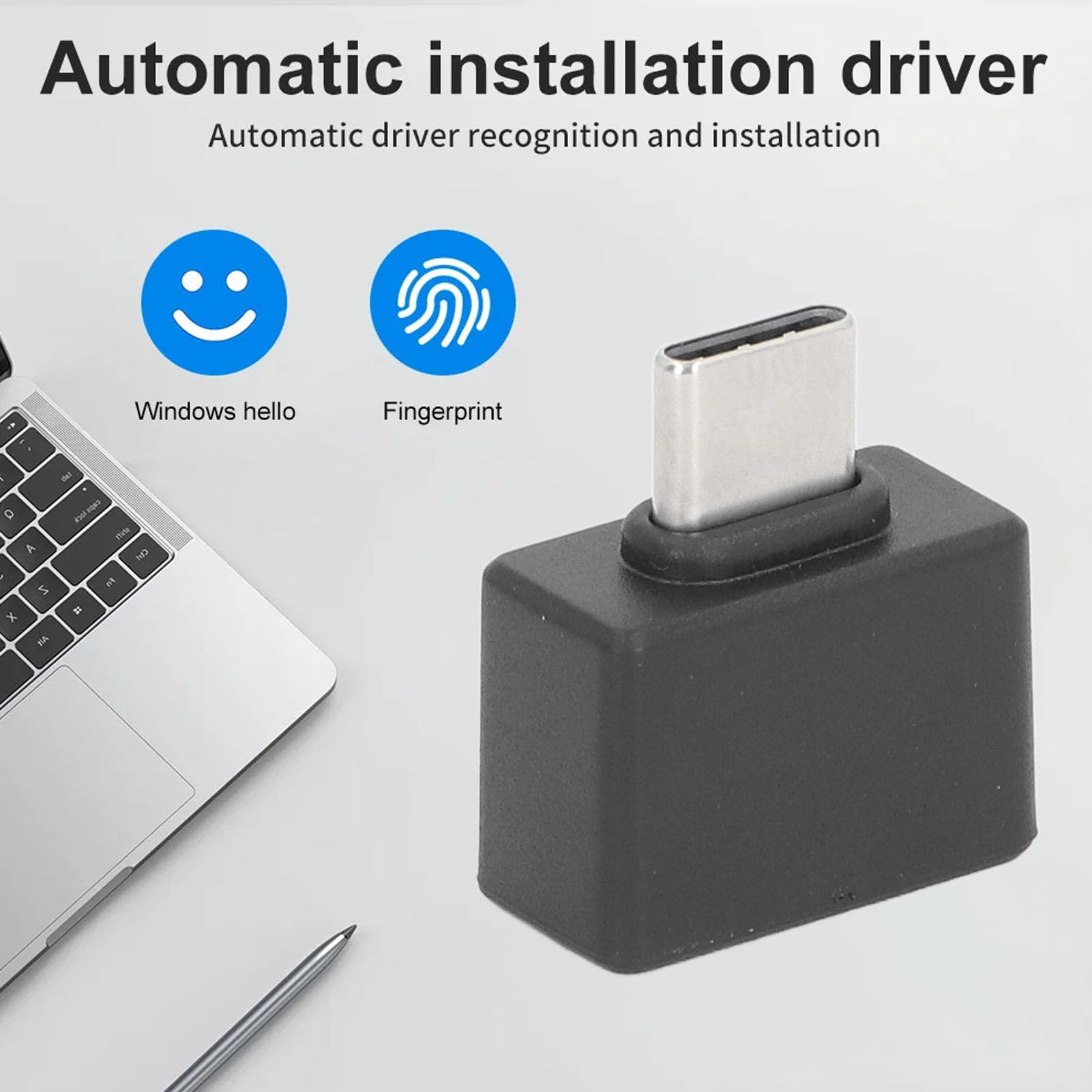 Tipo C mini lector de huellas dactilares módulo escáner biométrico para Ventanas 10/11 /64 bits sistemas