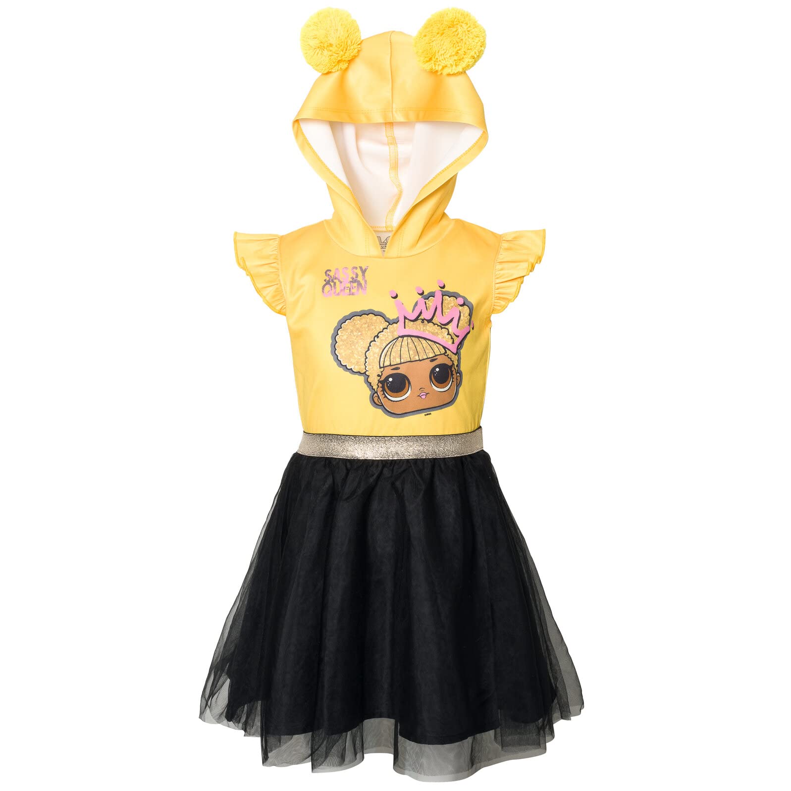 Surprise!Queen Bee Girls Mesh Dress Toddler to Big Kid