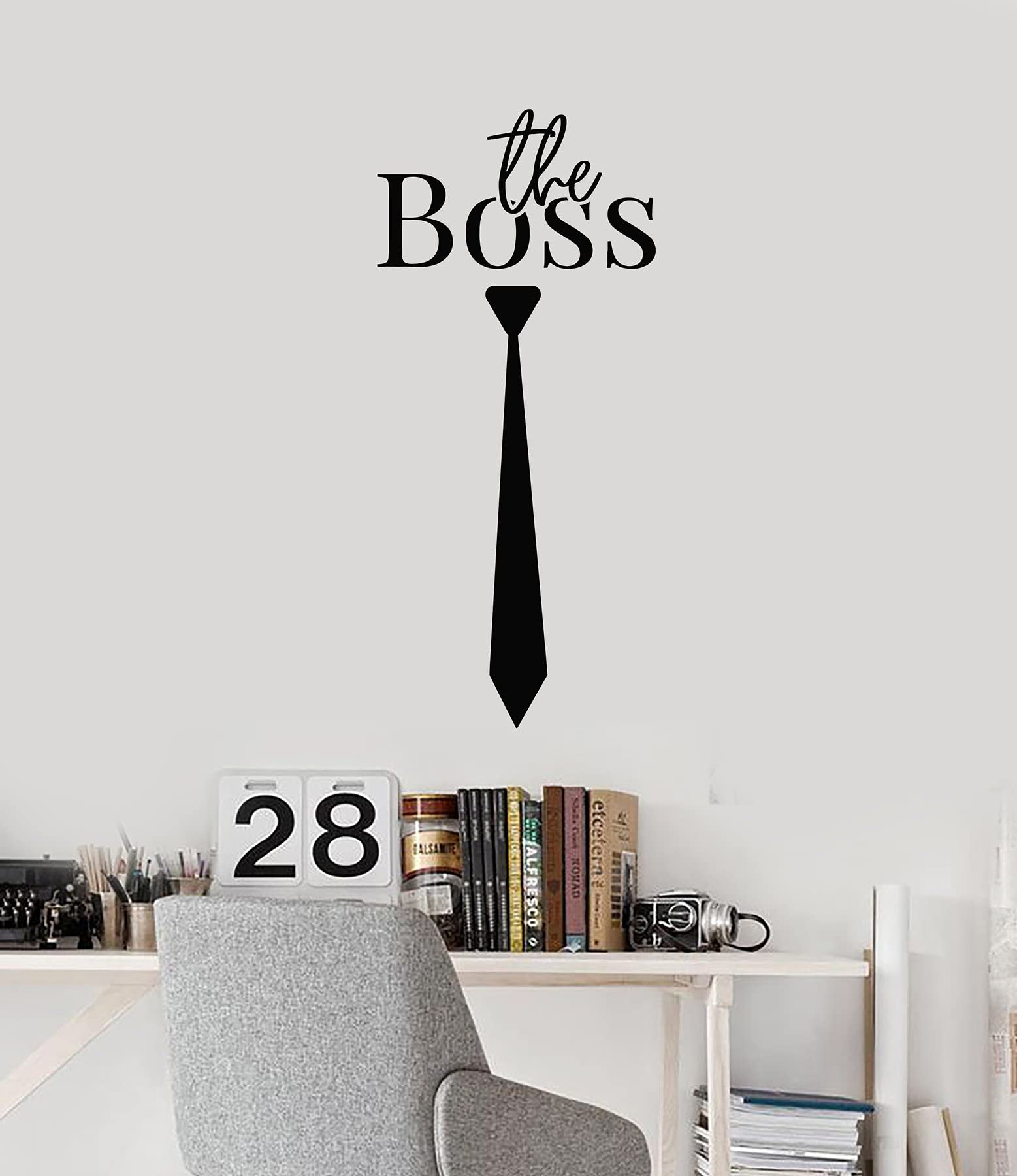 GADGETS WRAP Wall Decal Vinyl Sticker Boss Tie for Office Home Wall Decoration (B0CPSKPW5Q) Amazon Price History, Amazon Price Tracker
