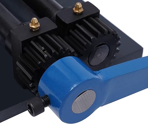 Miniatura 6 de Máquina de rodillo de cuentas de chapa de 12 pulgadas, banco de engranajes, máquina de doblado manual de 6 troqueles, rodillo de cuentas