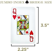 Vista 5 de Copag 1546 Diseño 100% Plástico Cartas de Juego, Tamaño Bridge (Estrecho) Verde/Burdeos (Índice Jumbo, 1 Juego)
