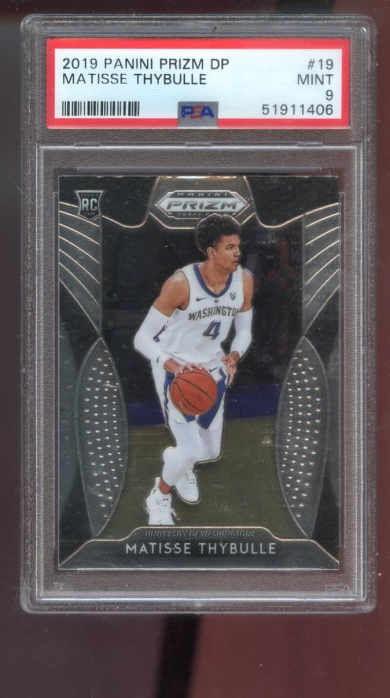 2019-00 Panini Prizm Draft Picks DP #19 Matisse Thybulle ROOKIE RC PSA 9 Graded Basketball Card NBA 19-00 2019-2000