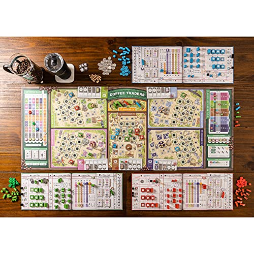 capstone games coffee traders - strategy board game 3-5 players ages 12 120 min