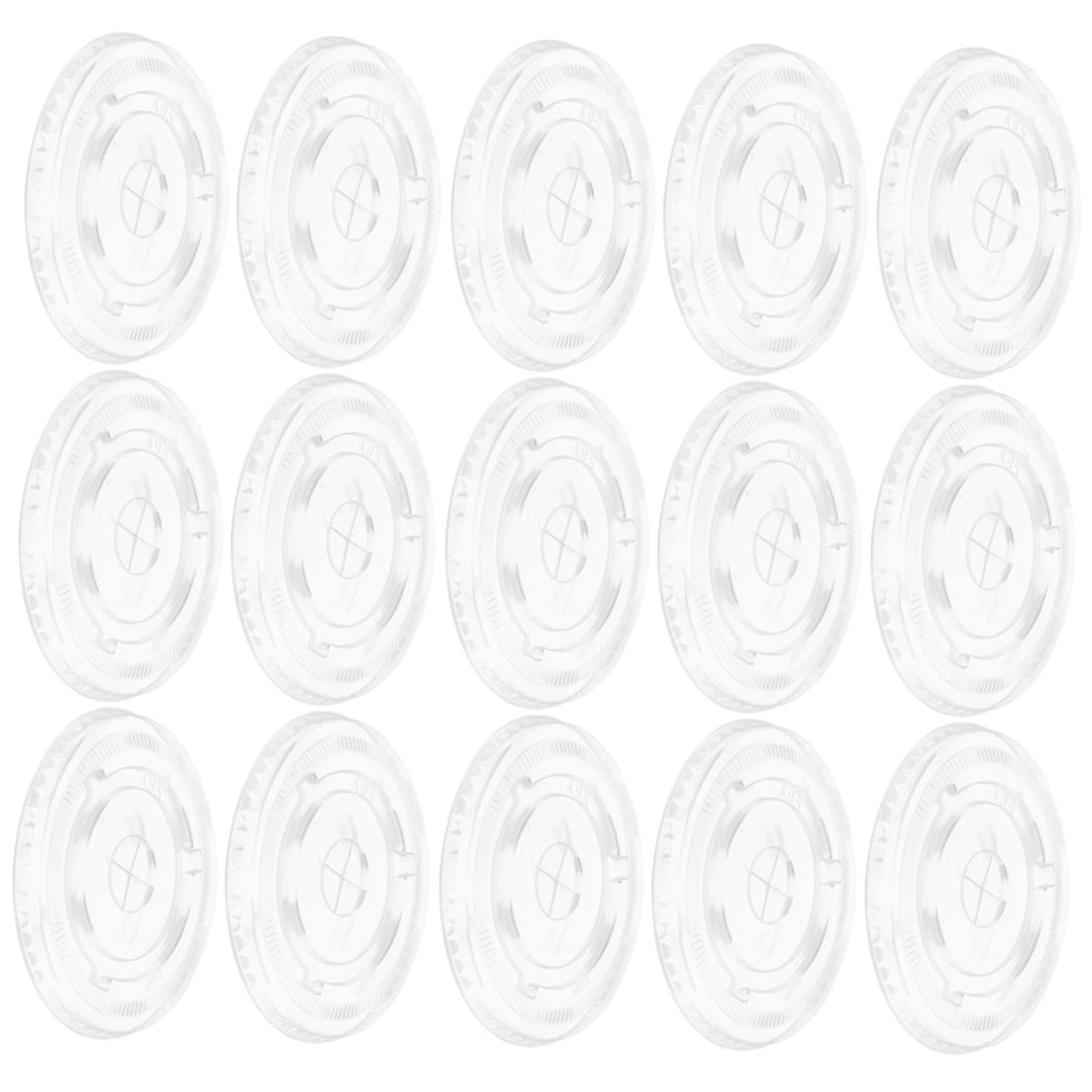 KOMBIUDA Flat Lids Beverage Cup Lids 95 Mouths Replaceable Compact Drink Supply for Home