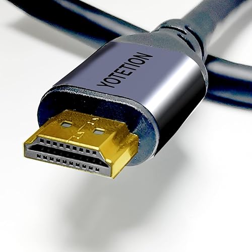 Miniatura 7 de YOTETION Cable HDMI a VGA de 12 pies con IC, chapado en oro HDMI a VGA compatible con computadora, escritorio, laptop, PC, monitor, proyector, HDTV,