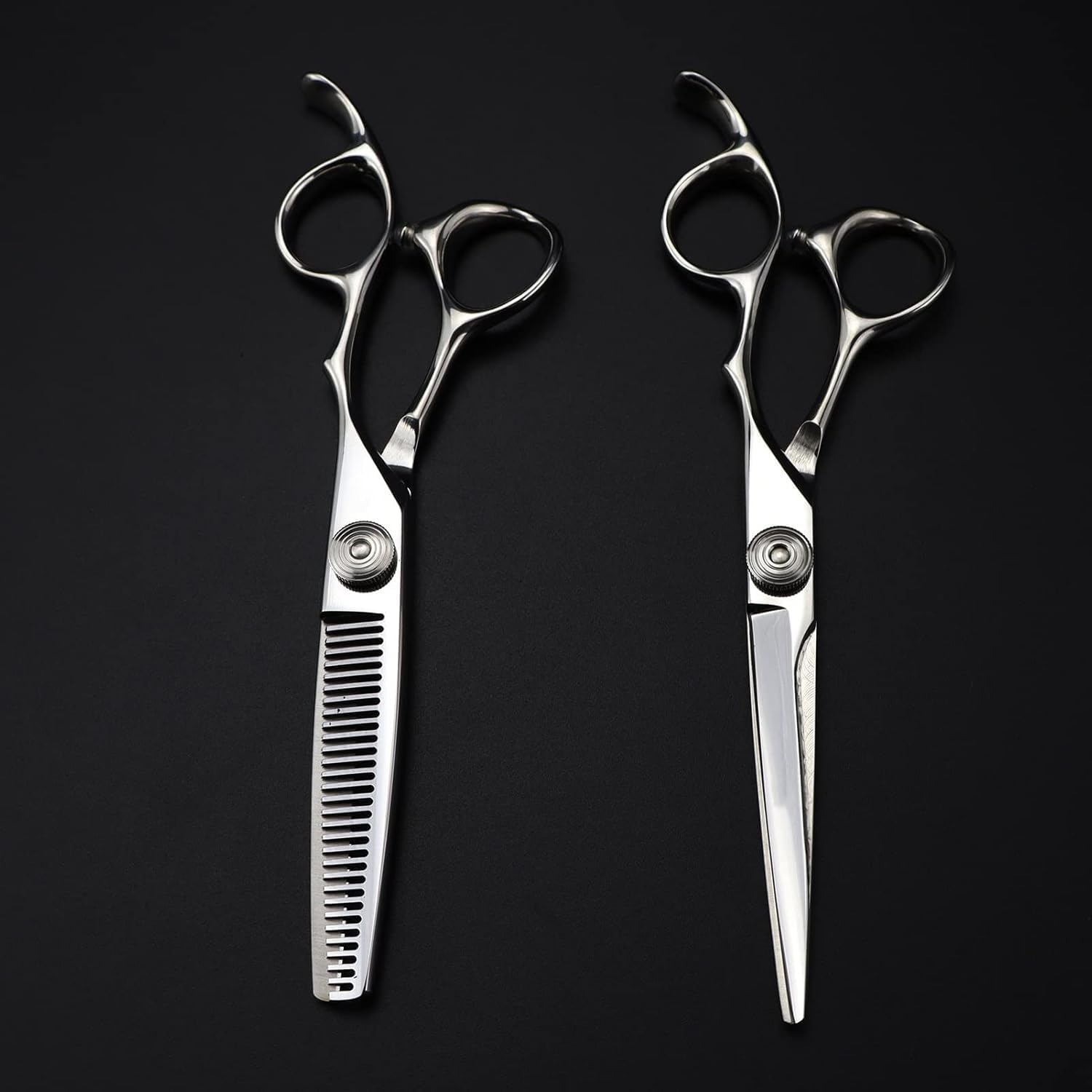 Professional 6 Inch Hair Cutting Shears Set, 440c Stainless Steel Barber Scissors, Thinning & Hairdressing Shears For Precision Cuts, Salon Quality
