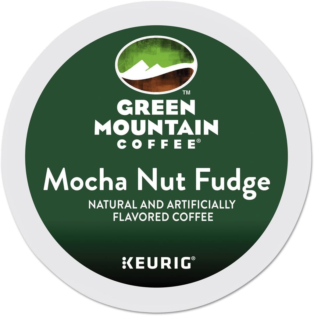 Green Mountain Coffee Roasters 6752 Mocha Nut Fudge Coffee K-Cups, 24/box
