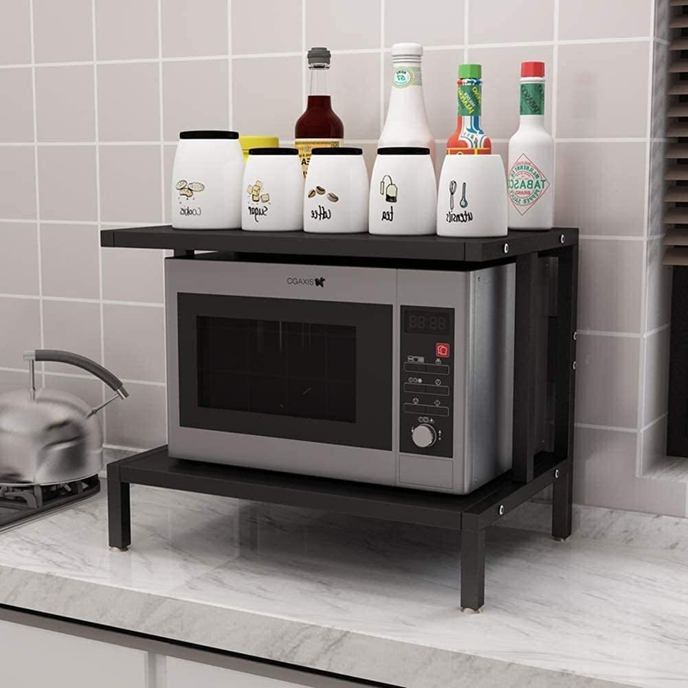 Étagère pour four micro-ondes support grille-pain meuble de rangement