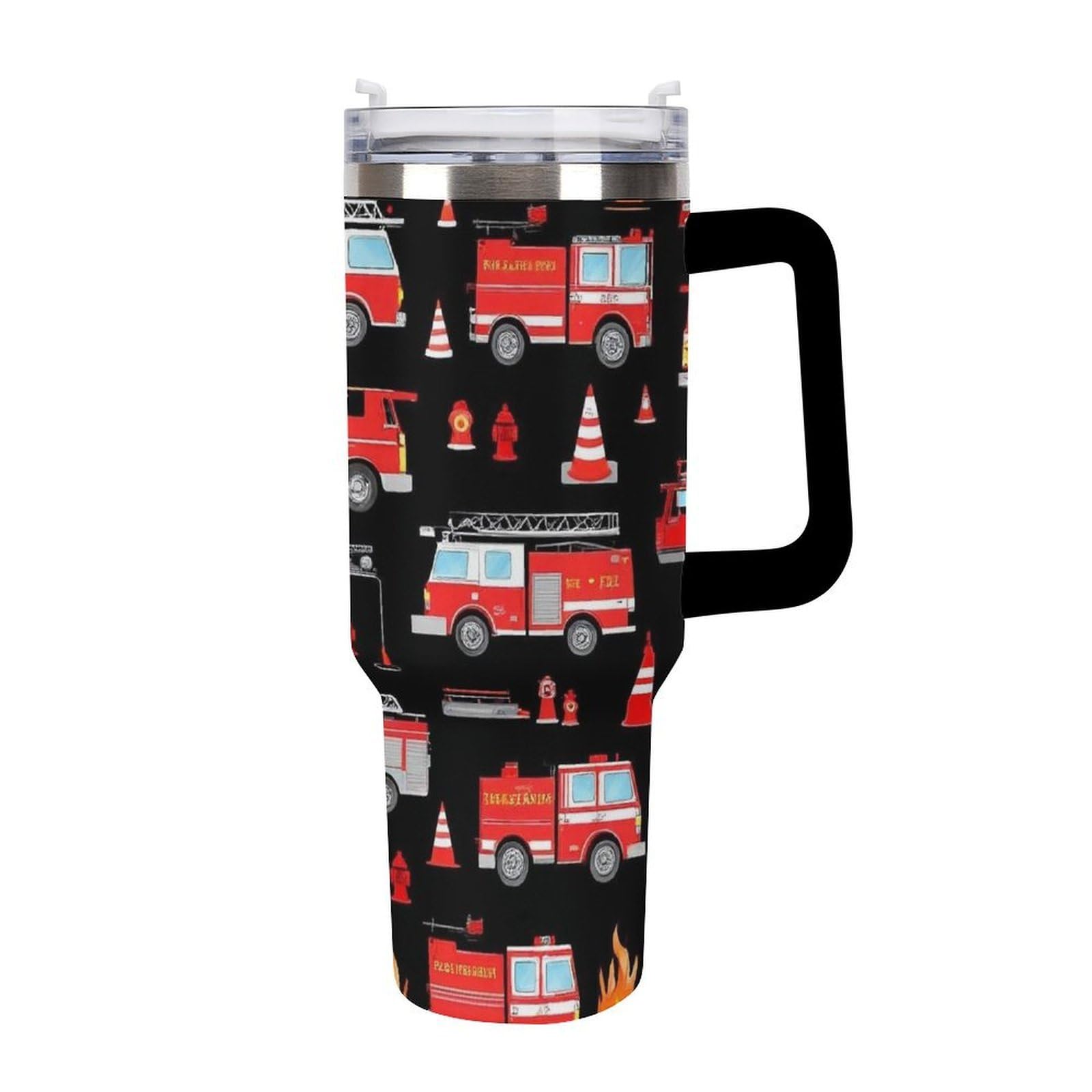 Gobelet isotherme en acier inoxydable avec paille pour café et glace en voiture