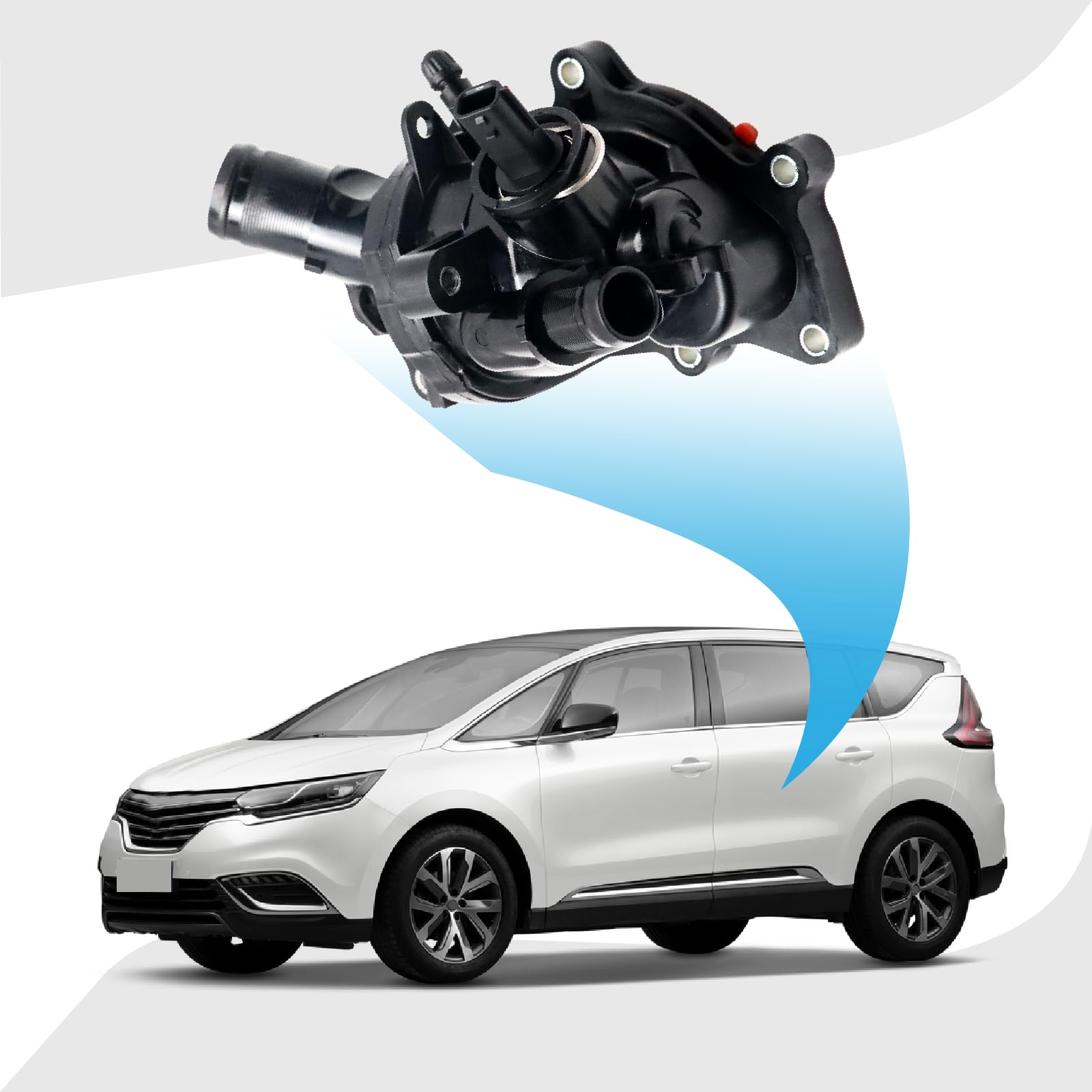 Carcasa termostática para Renault Ni-ss-an 110600260R 2822033000