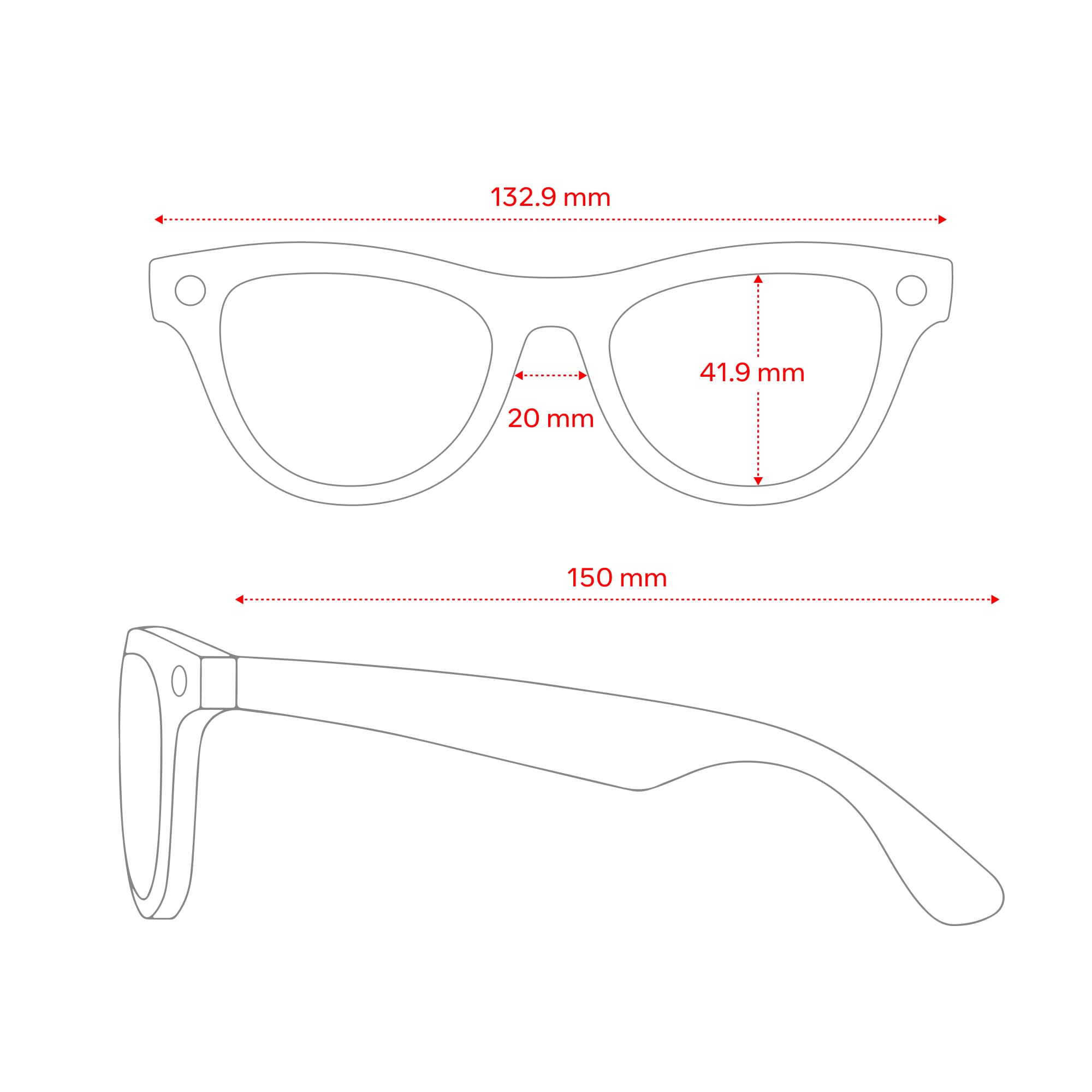 Ray-Ban Meta (Gen 2) Skyler Gafas IA para Hombre, Mujer — Cámara Ultra-Wide 12 MP, Video 3K Ultra HD, Meta AI — 2X Duración de Batería — Montura Negra Brillante, Lente Transitions® Amethyst