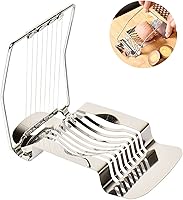 Vista 7 de Egg Slicer for Hard Boiled Eggs Heavy Duty Metal Egg Cutter Stainless Steel Wire Quickly for Eggs Salads Sandwiches