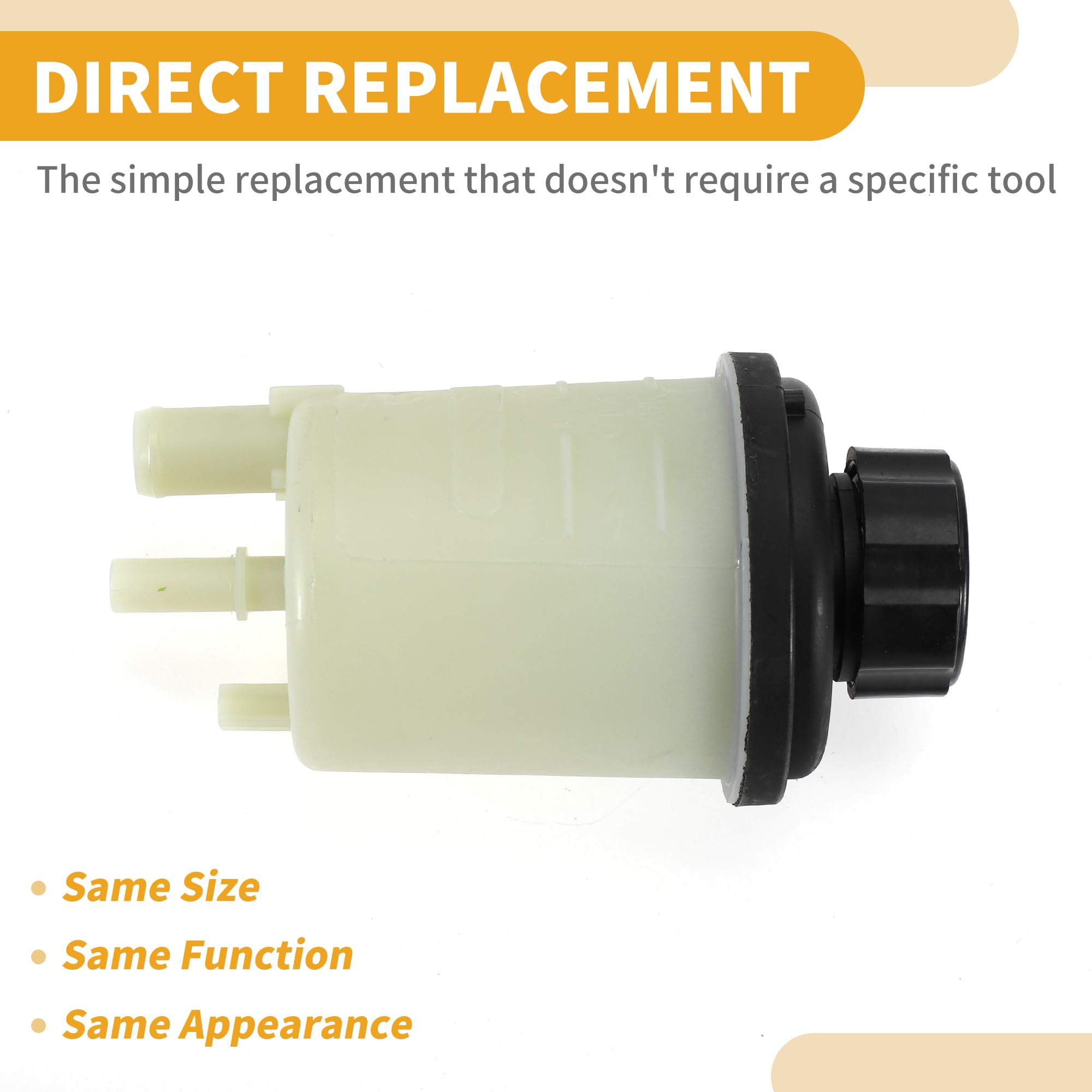 Depósito de Dirección Asistida - No.30680756 Tanque de Dirección Asistida para Automóvil - para Volvo S80 2007-2014 Plástico Beige - 1 Pc